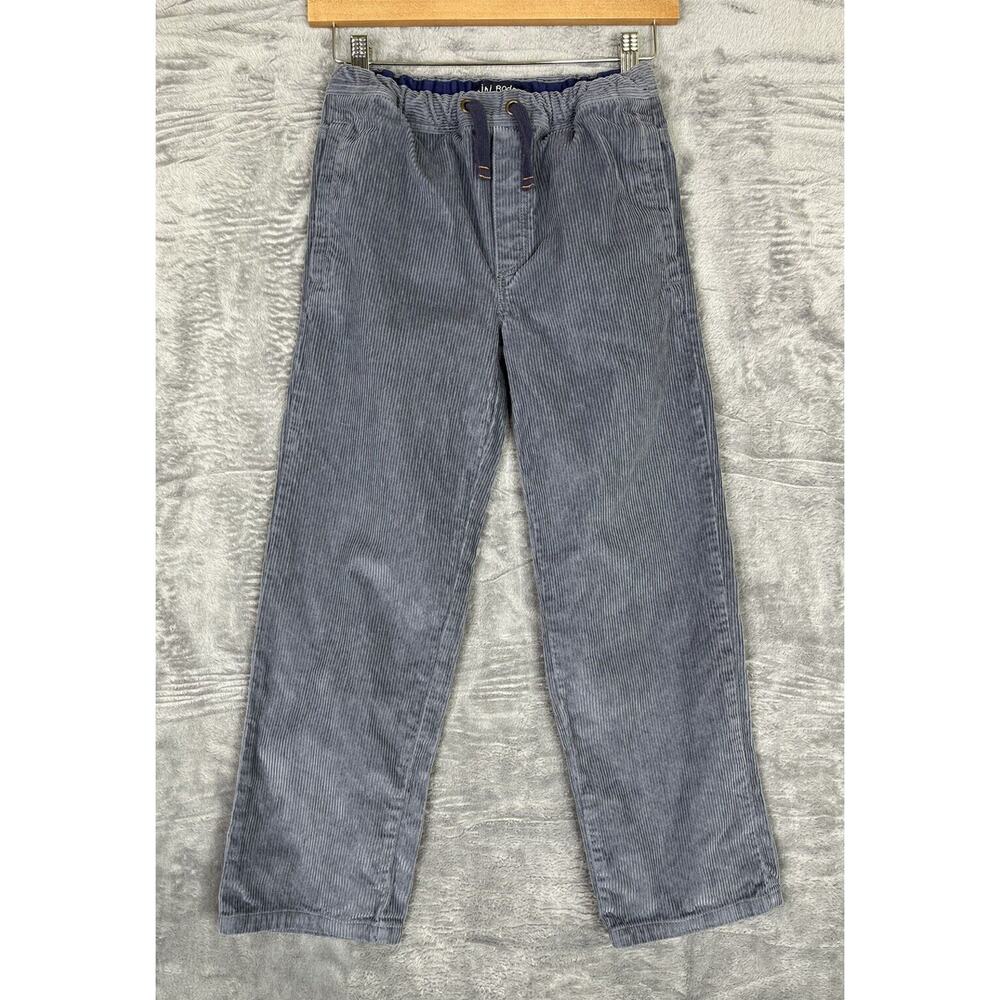 Mini Boden Kids 10Y Corduroy Cord Pants Greyish Blue Pull On - Picture 1 of 4